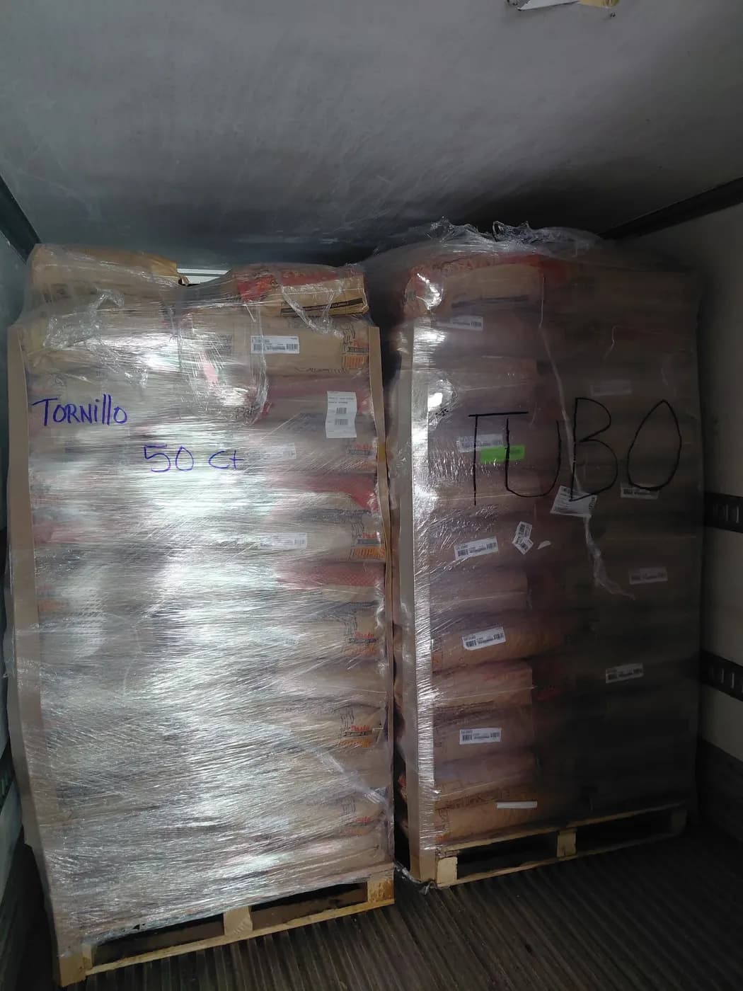 Pallet mixto de mayoreo armado y emplayado por SanAngel, ejemplo 2