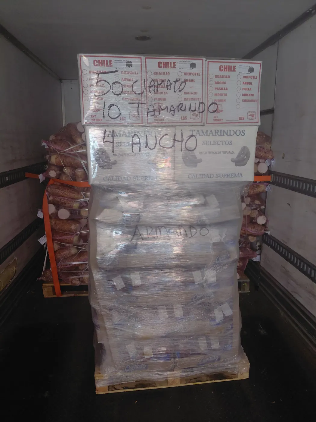 Pallet mixto de mayoreo armado y emplayado por SanAngel, ejemplo 12