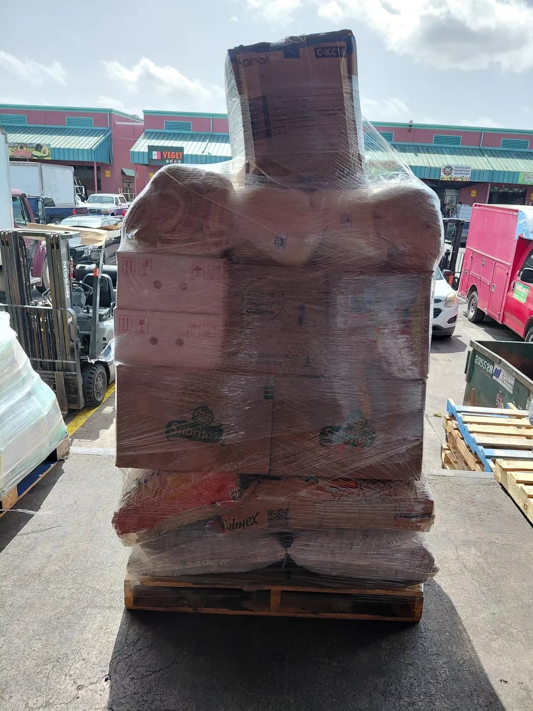 Pallet mixto de mayoreo armado y emplayado por SanAngel, ejemplo 48