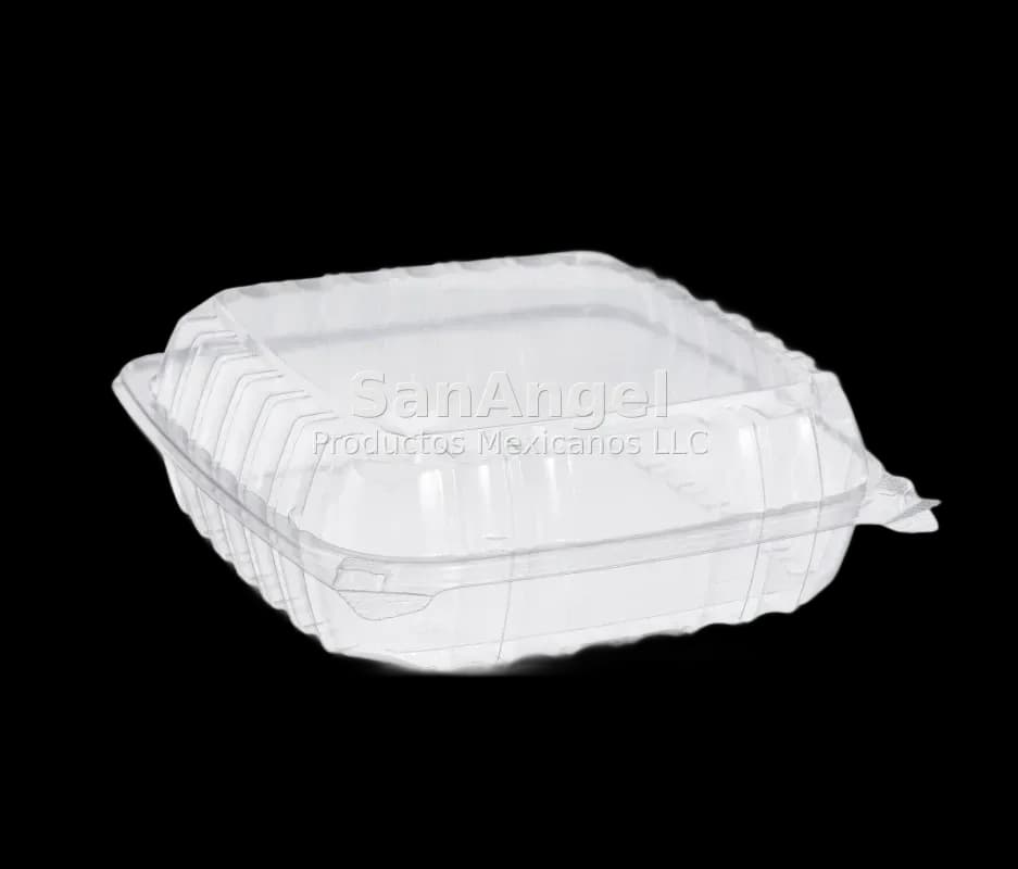 Charola Transparente 9x9 Liso - Caja 200 pz