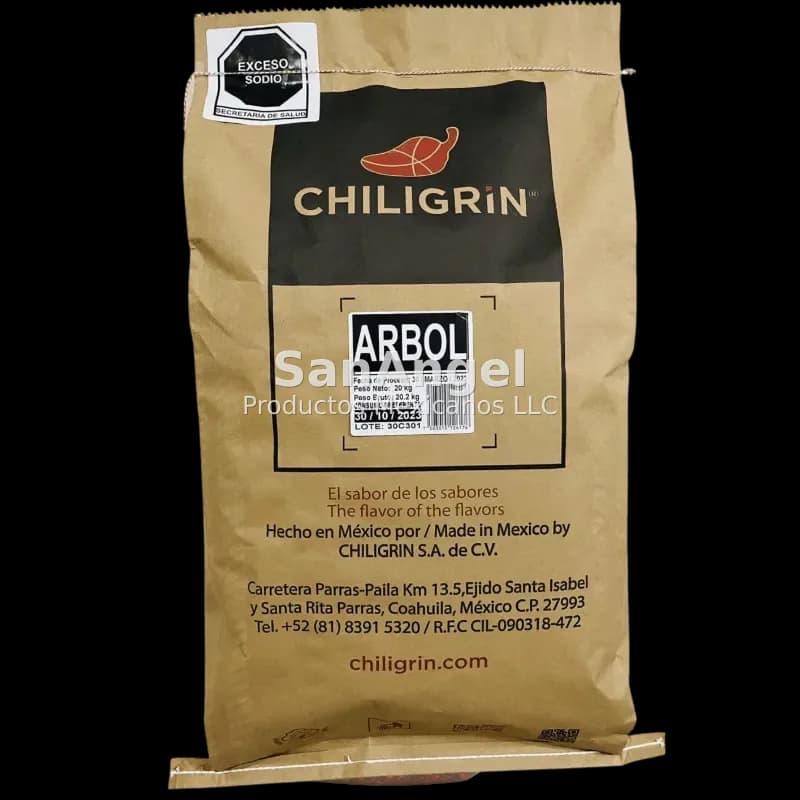 Chiligrin Árbol - Bulto 55 lbs