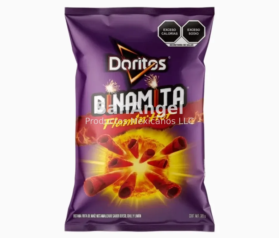 Doritos Dinamita Morado 305g Familiar - Caja 30 pzs (49 Cajas por pallet)