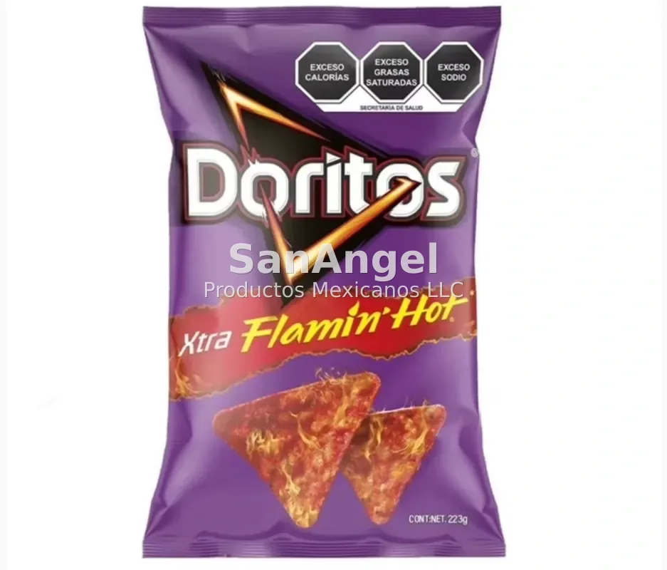 Doritos Flaming Hot 223g Familiar - Caja 20 pzs (49 Cajas por pallet)