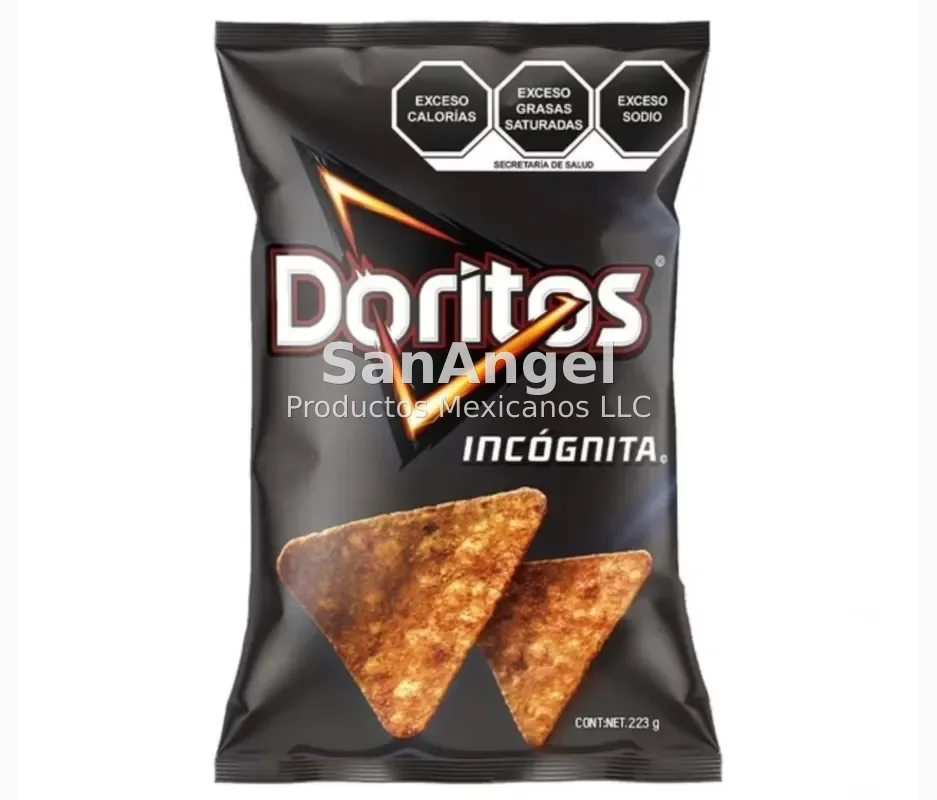 Doritos Incognita 223g Familiar - Caja 20 pzs (49 Cajas por pallet)
