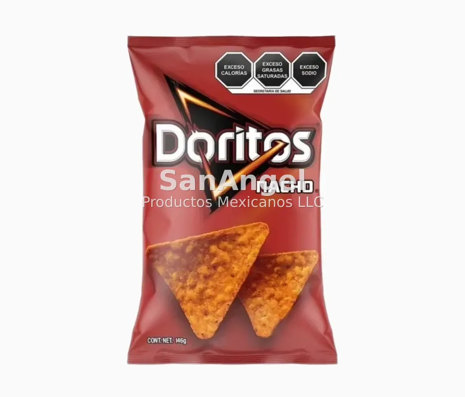 Doritos Nacho 146g GDE- Caja 23 pzs (63 Cajas por pallet)