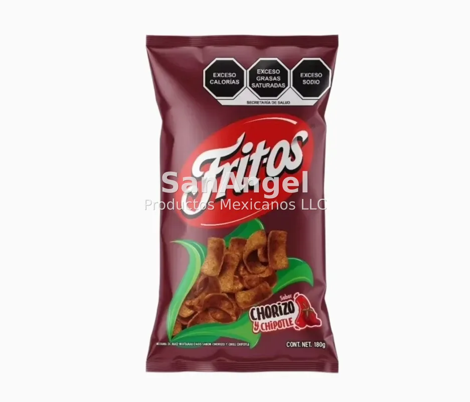Fritos Chorizo y Chipotle 170g GDE - Caja 20 pzs (98 Cajas por pallet)