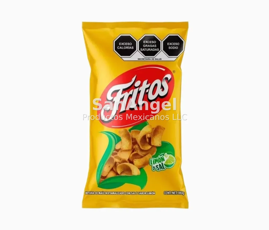 Fritos Sal y Limon 170g GDE - Caja 20 pzs (98 Cajas por pallet)