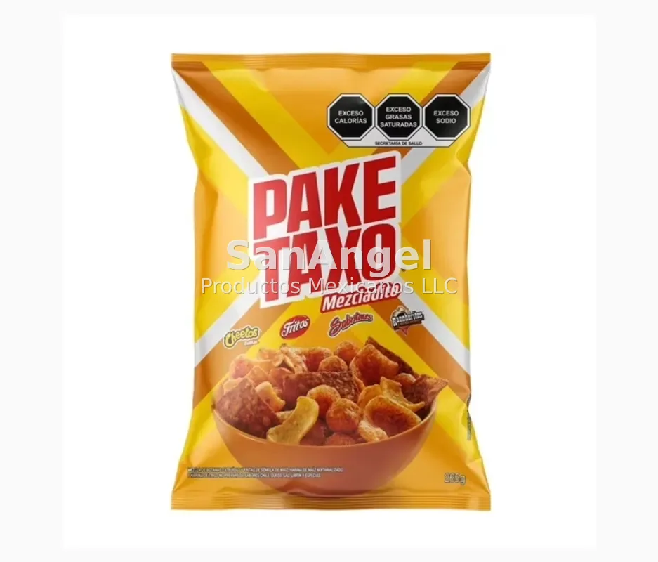 Paketaxo Mezcladito Amarillo GDE 170g - Caja 18 pzs (49 Cajas por pallet)