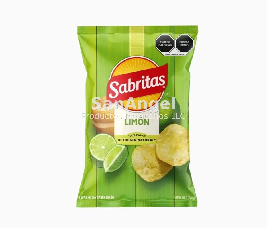 Sabritas Limon 160g GDE - Caja 20 pzs ( 49 Cajas por pallet)